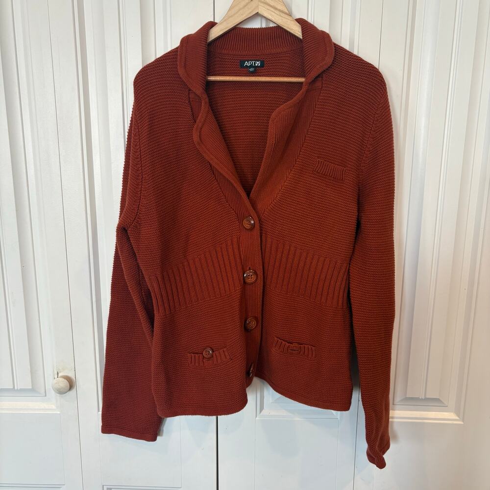 Apt‎ 9 Burnt Orange Sweater Size XL
